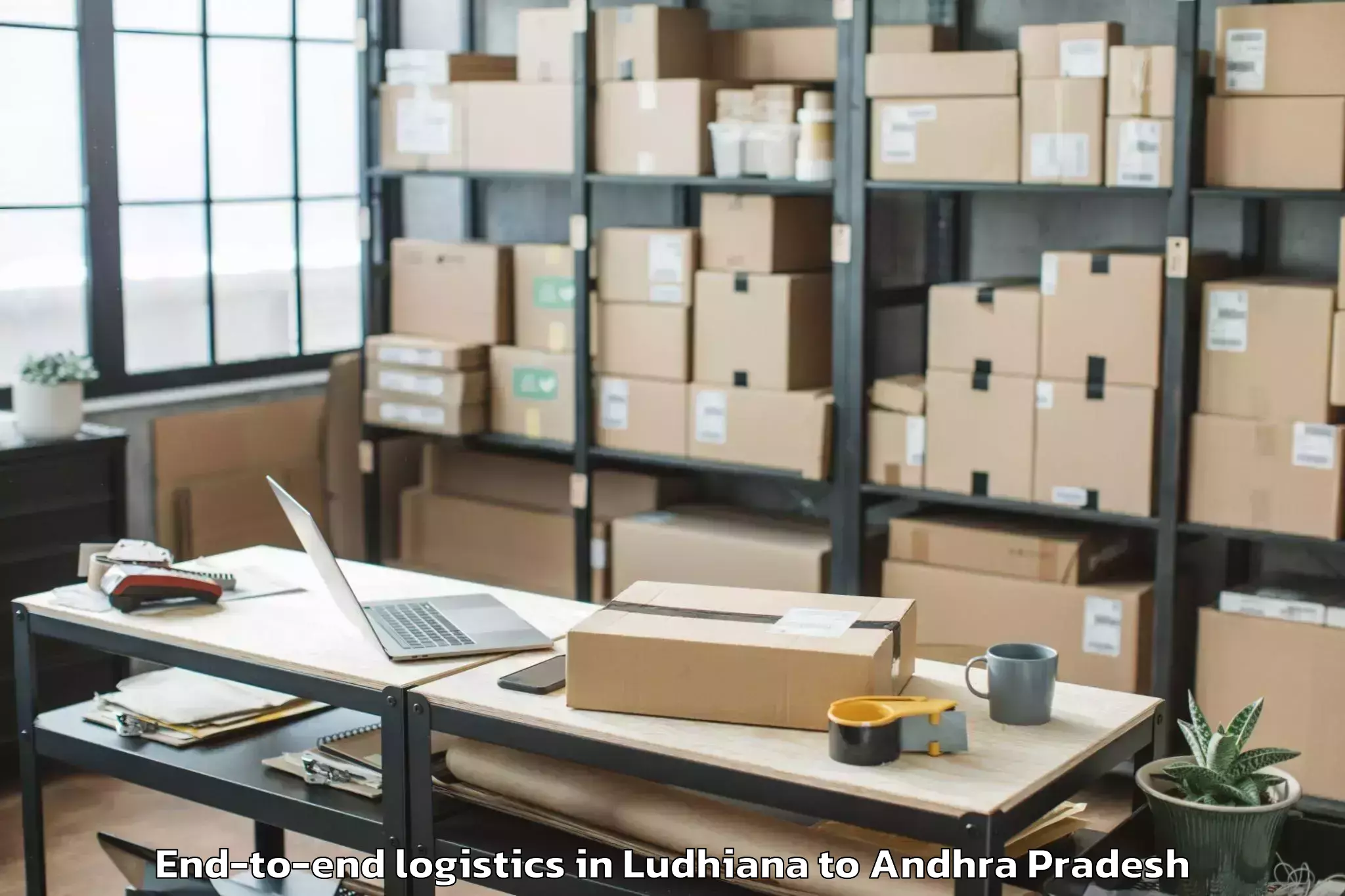 Leading Ludhiana to Elamanchili End To End Logistics Provider